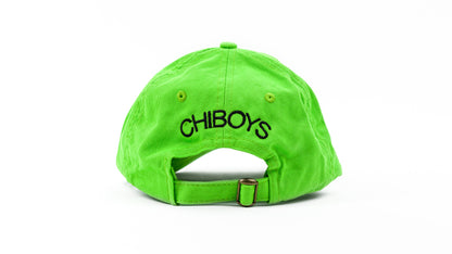 Classy Chicago dad hat (neon green)