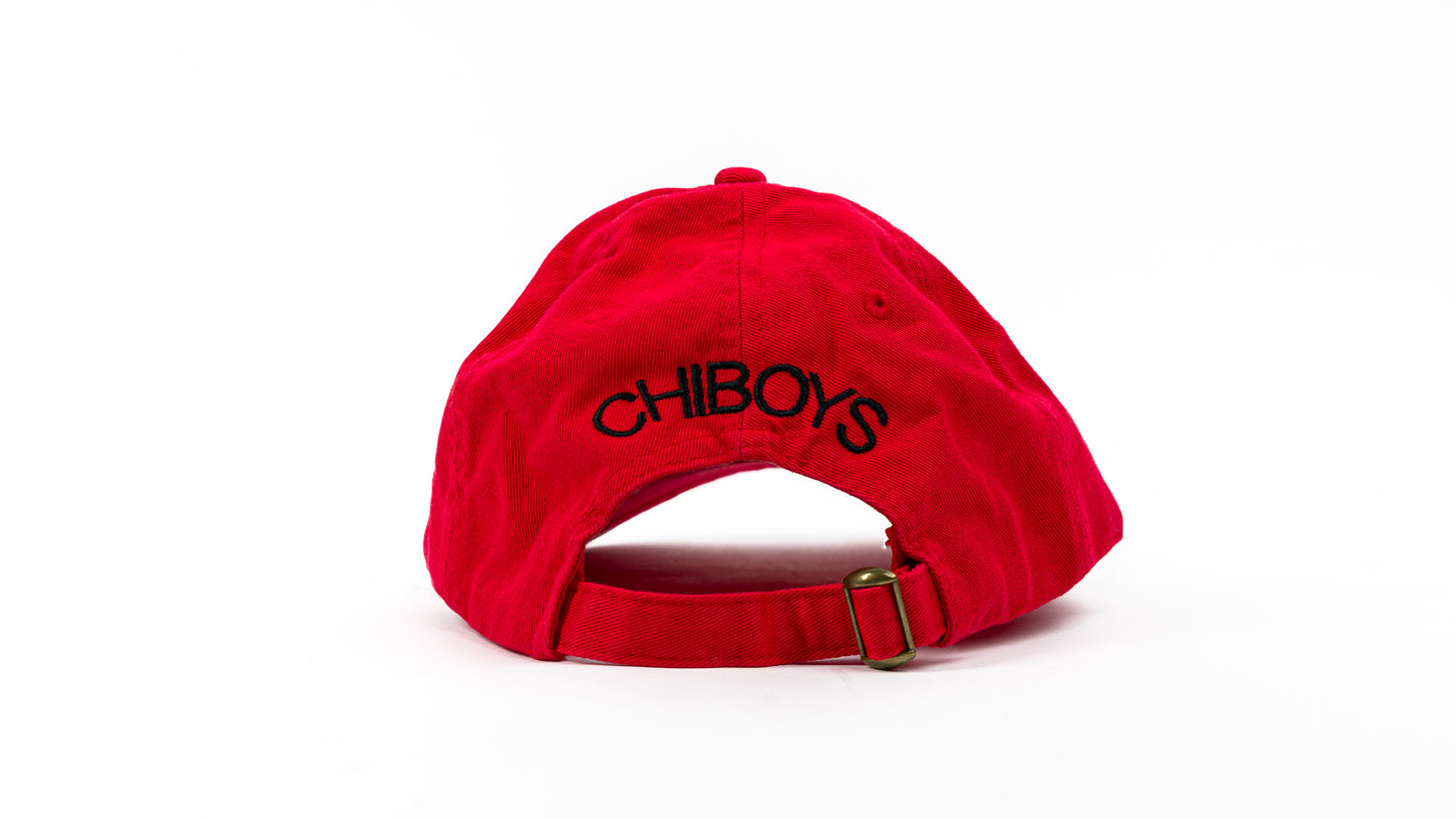 Classy Chicago dad hat (red)