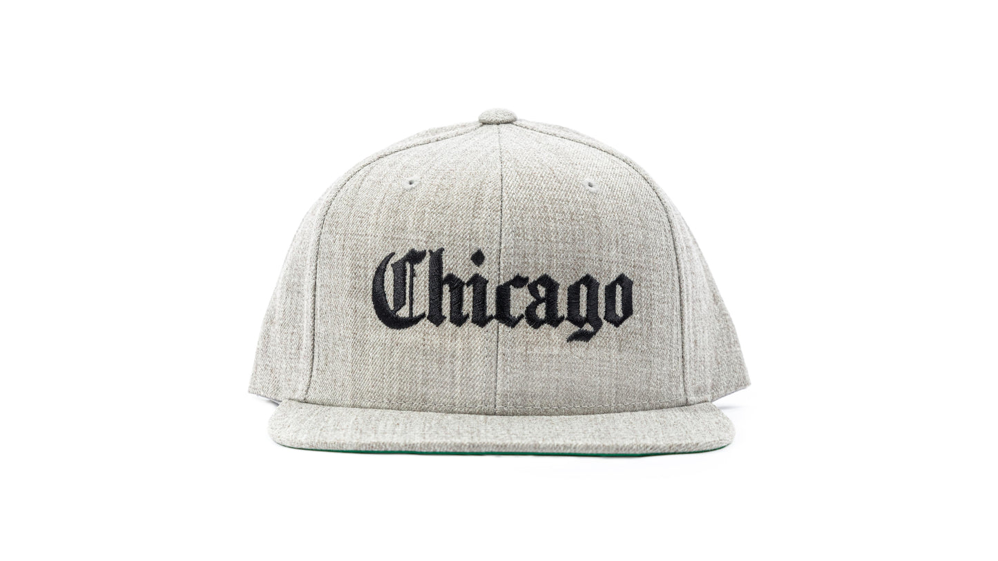 Old English Chicago Snapback (Cement grey)