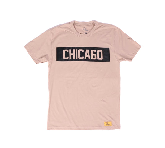 Chicago Block Tee (Tan)