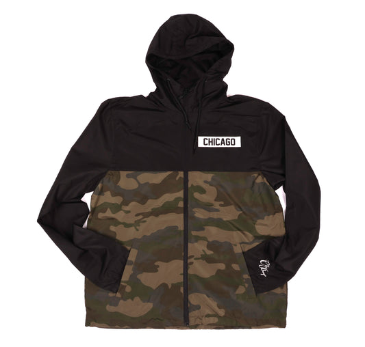 Chicago Block Windbreaker (Army/Black)