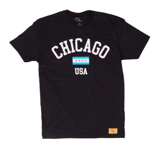 Chicago USA Tee (Black)