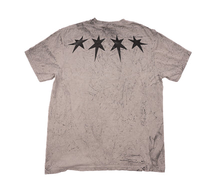 Chicago Block Tee (Tie Dye Grey)