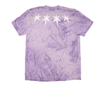 Chicago Block Tee (Tie Dye Purp)