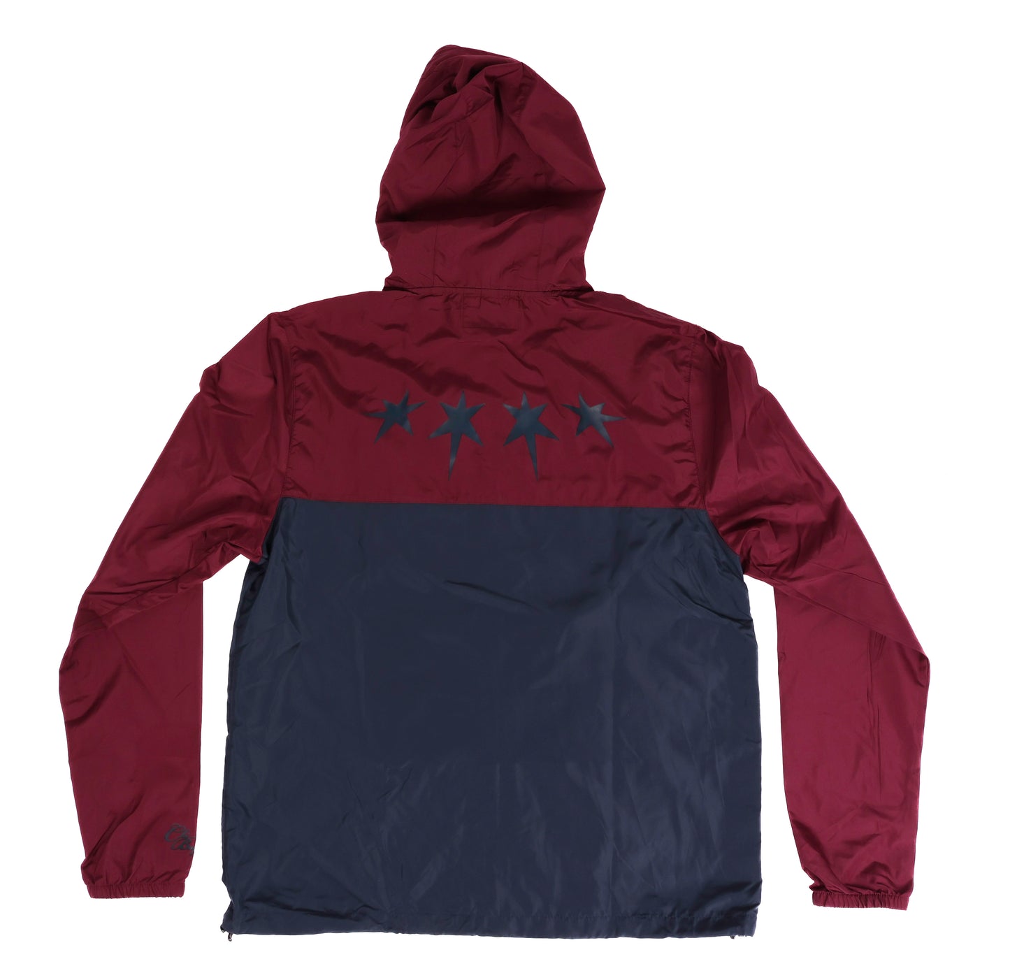 Chicago Block Windbreaker (Navy/Burgundy)