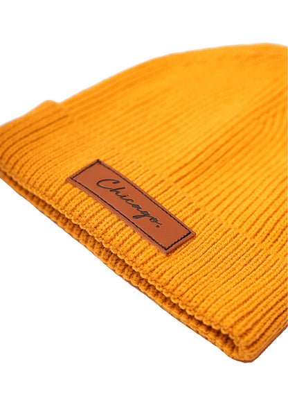 Chicago Period Beanie (Mustard)